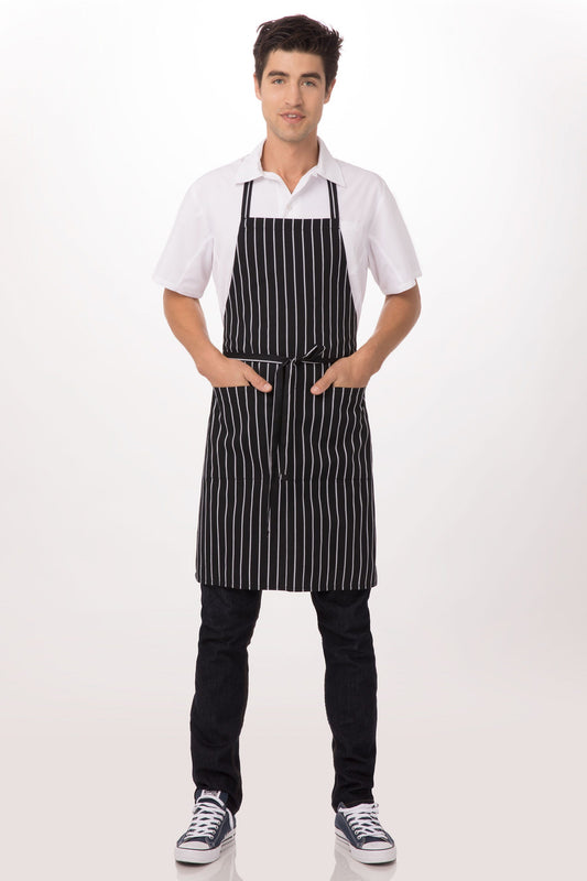 DELANTAL PINSTRIPE CON PETO